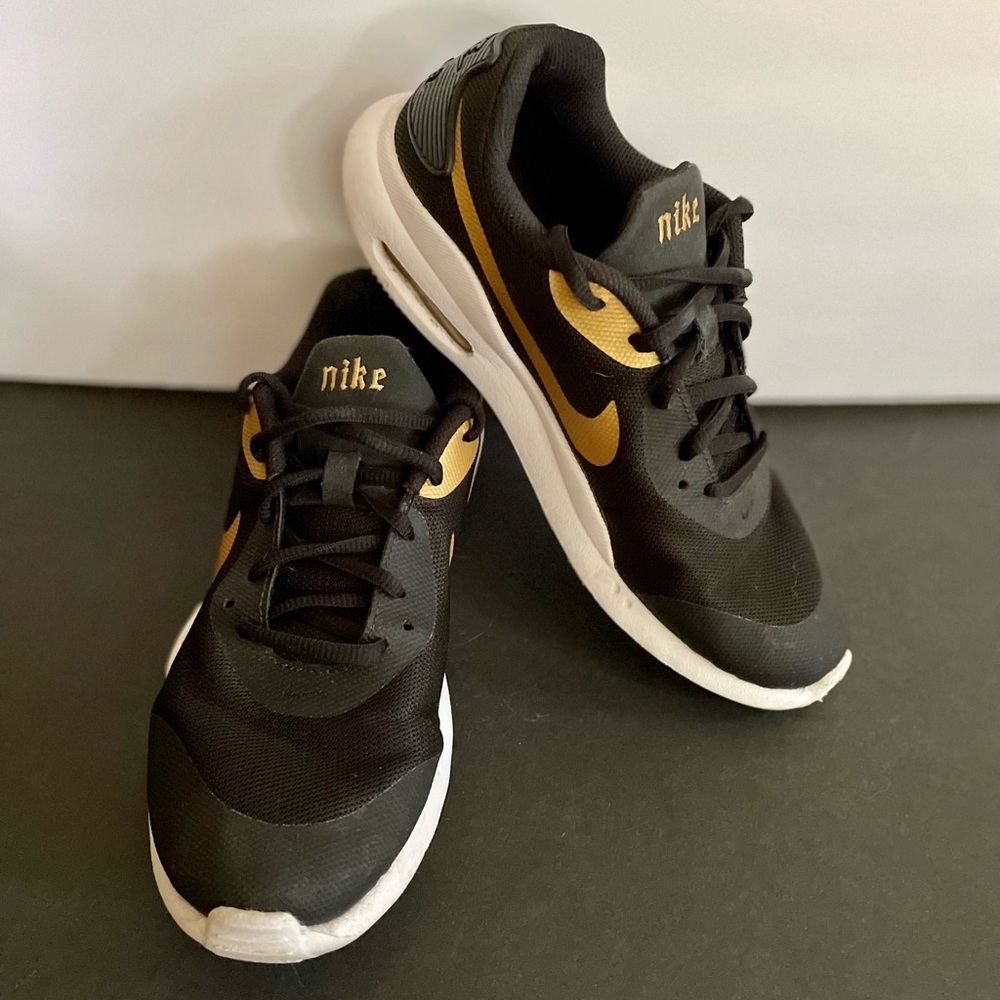 Gold and Black kids Nike Sneakers